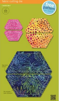 GO! Half Hexagon - .75", 1.25", 2.25" Finished