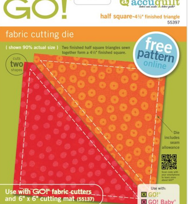 GO! Half Square - 4.5" Finished Triangle